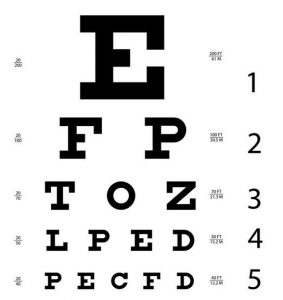 Dot Eye Test Chart